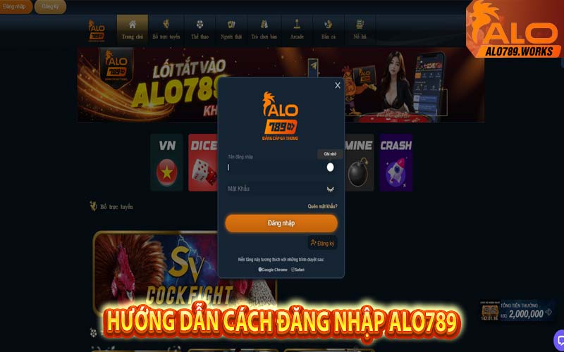 Hướng dẫn cách đăng nhập Alo789 siêu nhanh chóng, dễ dàng