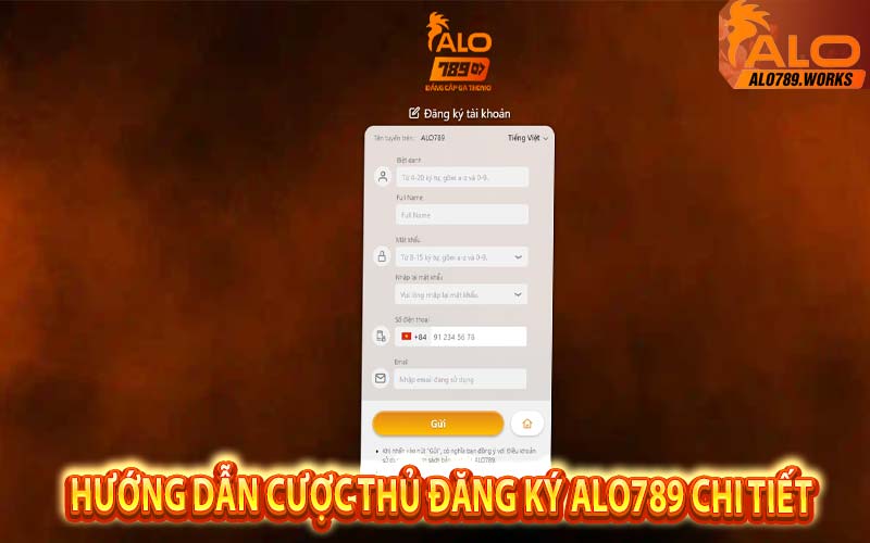 Hướng dẫn cược thủ đăng ký Alo789 chi tiết